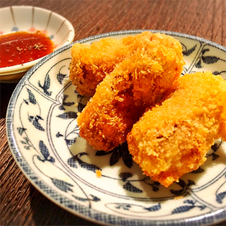 こんにゃくのオリーブオイルフライ