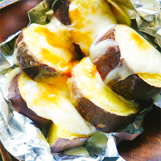 さつまいものはちみつチーズ焼き