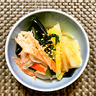 白菜とわかめのナムル
