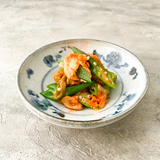 お腹が喜ぶ！おくらのキムチ和え