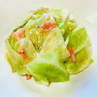 干しえび入り、うま塩きゃべつ